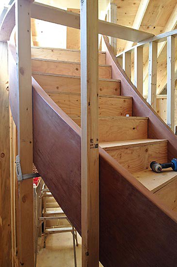 curved stair process