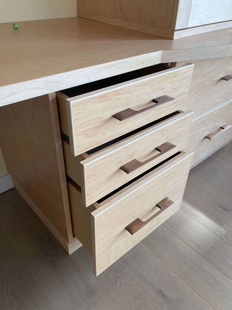 Maple and Walnut Desk