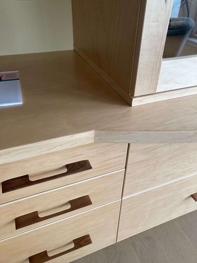 Maple and Walnut Desk
