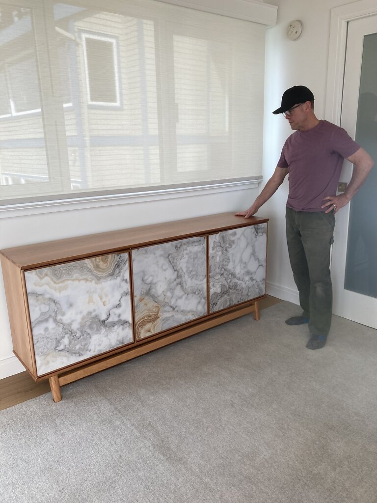 Cherry Buffet With Tile Doors