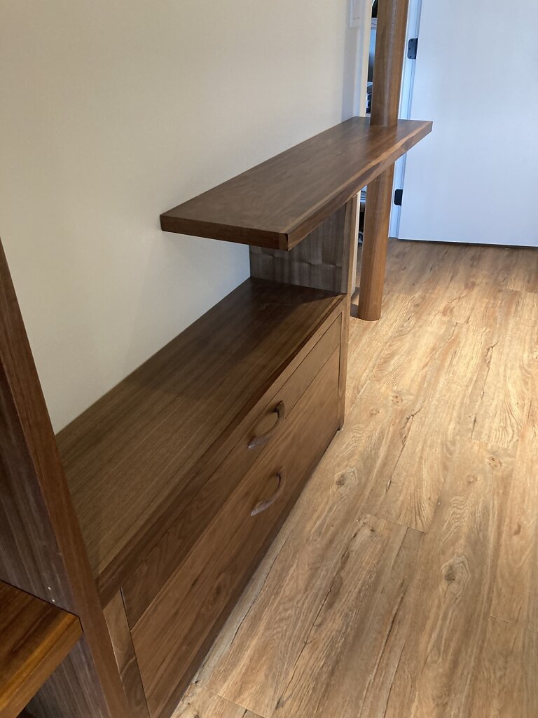 Black Walnut Shelving